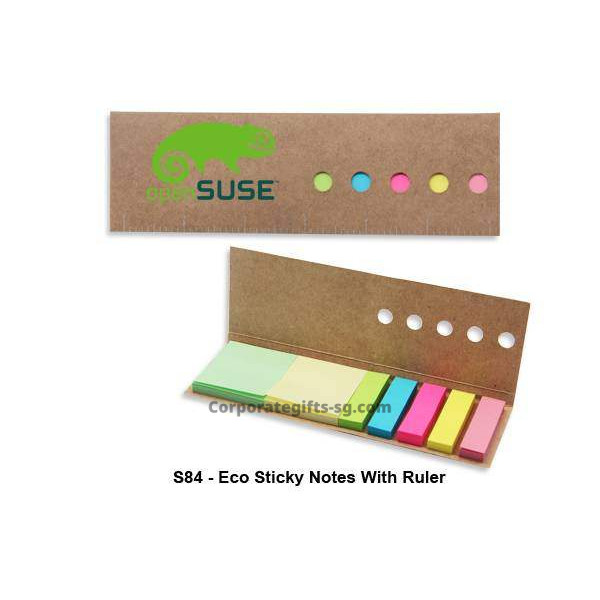 S84 Eco Sticky Notes with Rule, Promotional Gifts, Promotional Gift, Singapore